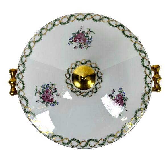 Haviland Limoges "Louveciennes" Round Soup Tureen 9.25" France-Pristine Mint! - Picture 2 of 13